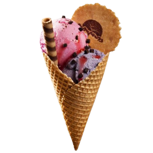 Flavored Double Scoop Wafer Cone